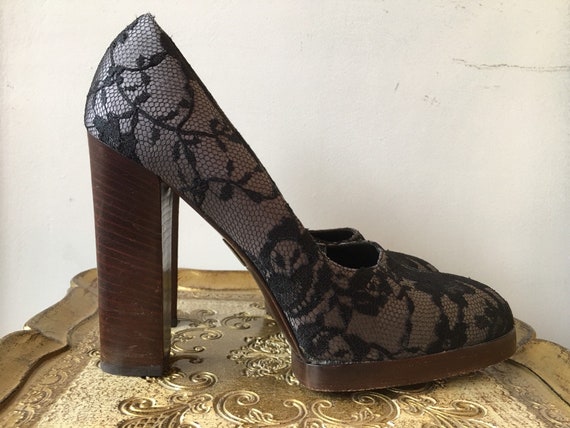 1990s platform shoes, vintage 90s shoes, designer
