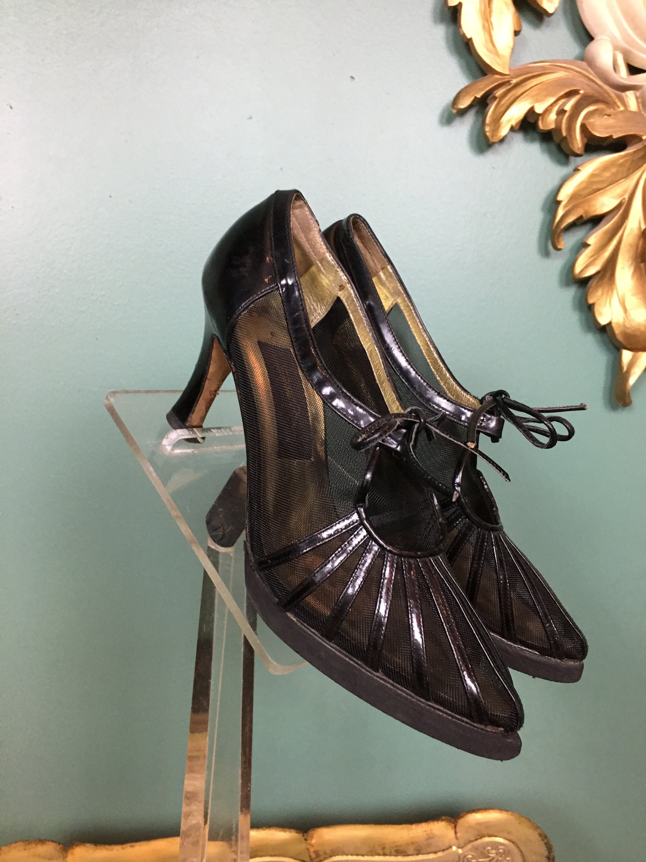 1990s Lace up Heels, Vintage 90s Shoes, Black Mesh Shoes, Fetish Style Shoes, Size 5 1/2, Platform Shoes, Pointed Shoe, High Heels, Gothic - Etsy 1990s Lace up Heels, Vintage 90s Shoes, Black Mesh Shoes, Fetish Style Shoes, Size 5 1/2, Platform Shoes, Pointed Shoe, High Heels, Gothic - Etsy