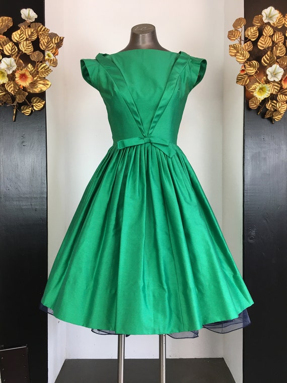 1950s cotton dress, natlynn dress, vintage 50s dre