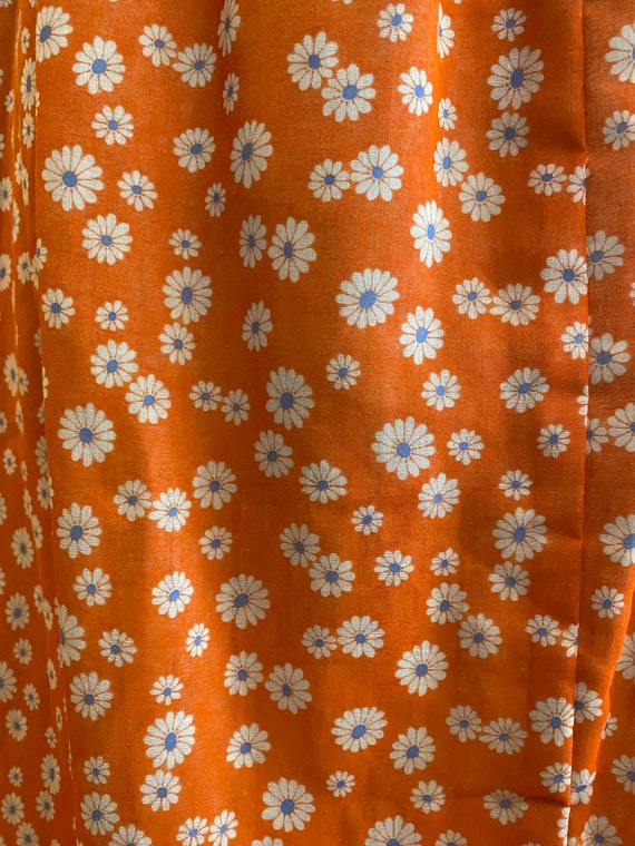 1970s maxi skirt, daisy print, vintage skirt, ora… - image 9