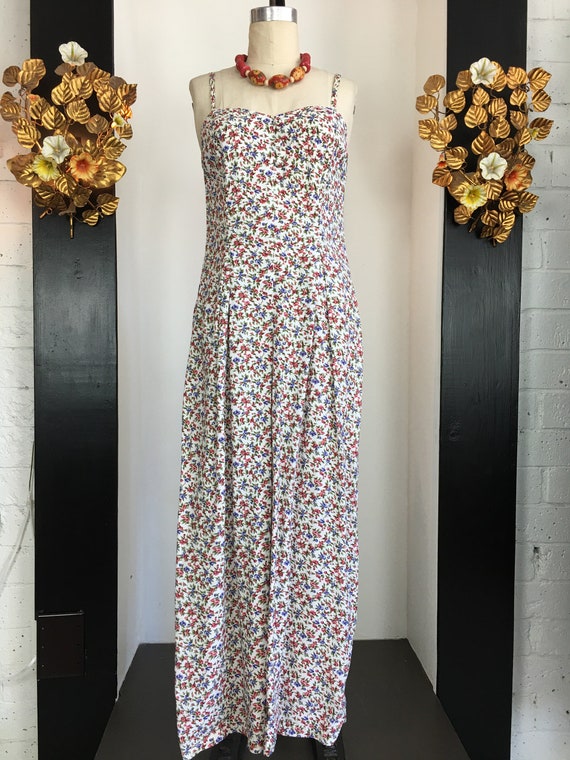 1990s jumpsuit, floral jumpsuit, wide leg jumpsuit