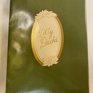 1970s lilly dache stockings thigh high pantyhose boxed 3 pairs size 9 1/2 pin up