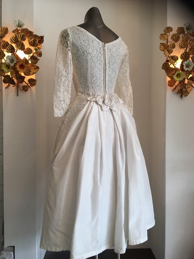 1950s wedding dress lorrie deb dress vintage wedding dress | Etsy