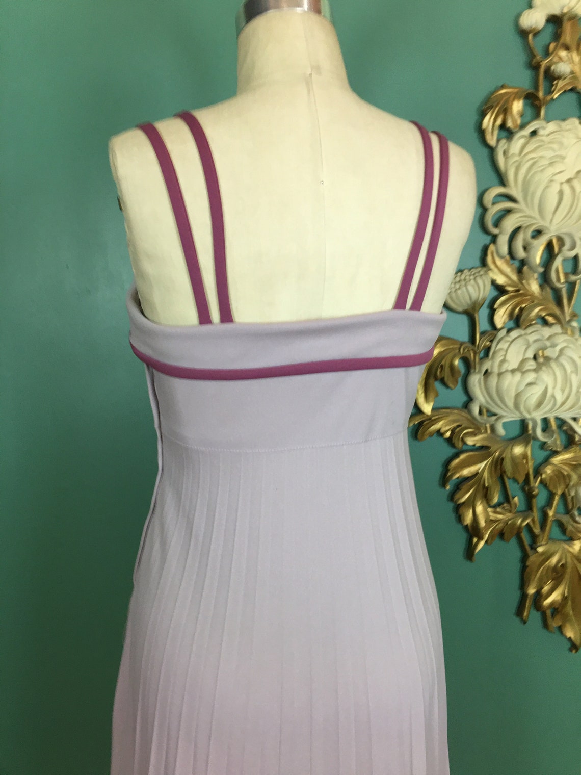 1970s Maxi Dress Lilac Dress Vintage 70s Dress Accordion | Etsy