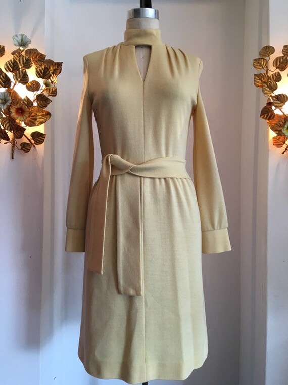 1960s sweater dress, vintage 60s dress, butte knit