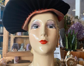 1940s Statement Hat Oversized Beret Vintage Millinery Marion  display picture 1