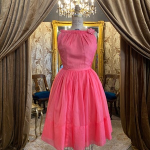 Hot pink 50s dress hotsell