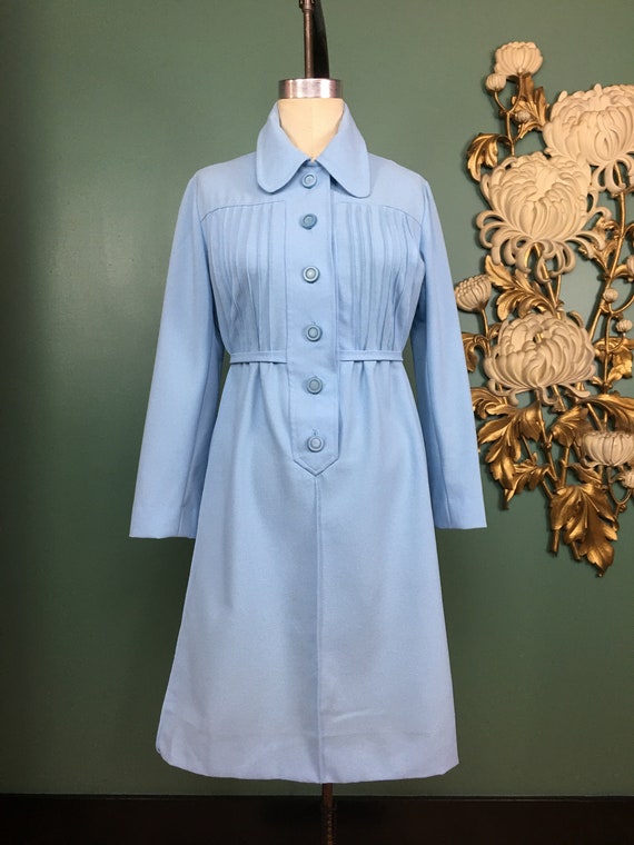 1960s mod dress, vintage 60s dress, baby blue dres