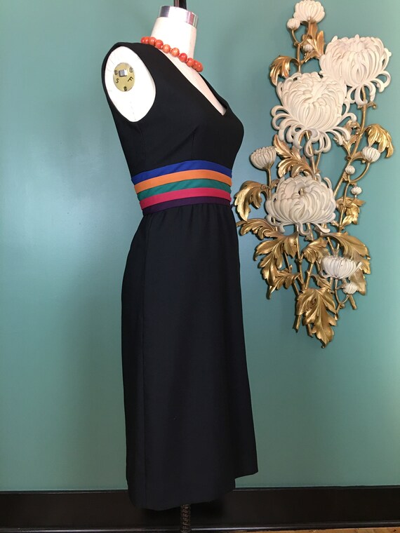 1970s sheath dress, vintage 70s dress, 1950s styl… - image 5