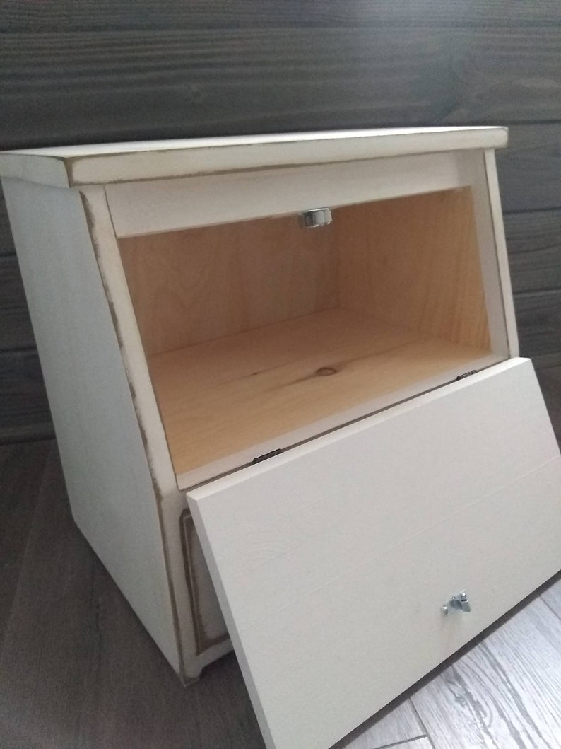 Farmhouse Vegetable Bin Bread Box Wooden Solid Doors Potato Etsy