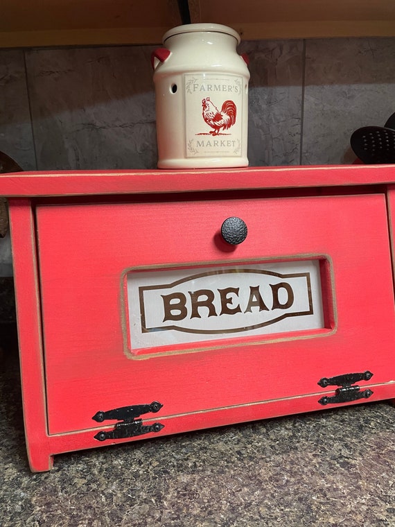 FARMHOUSE Kitchen Bread Box Etsy