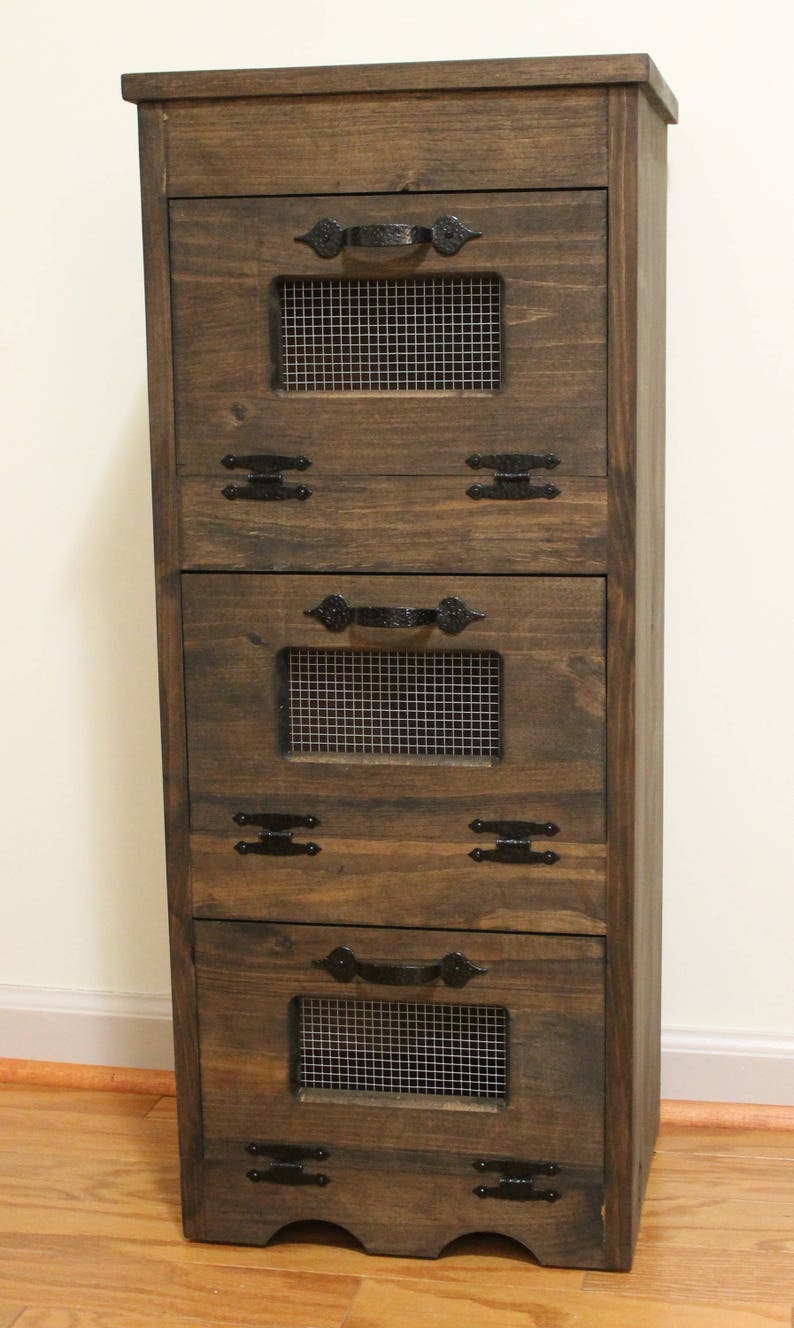 Farmhouse Vegetable Bin Storage For Onions potatoes snacks Etsy