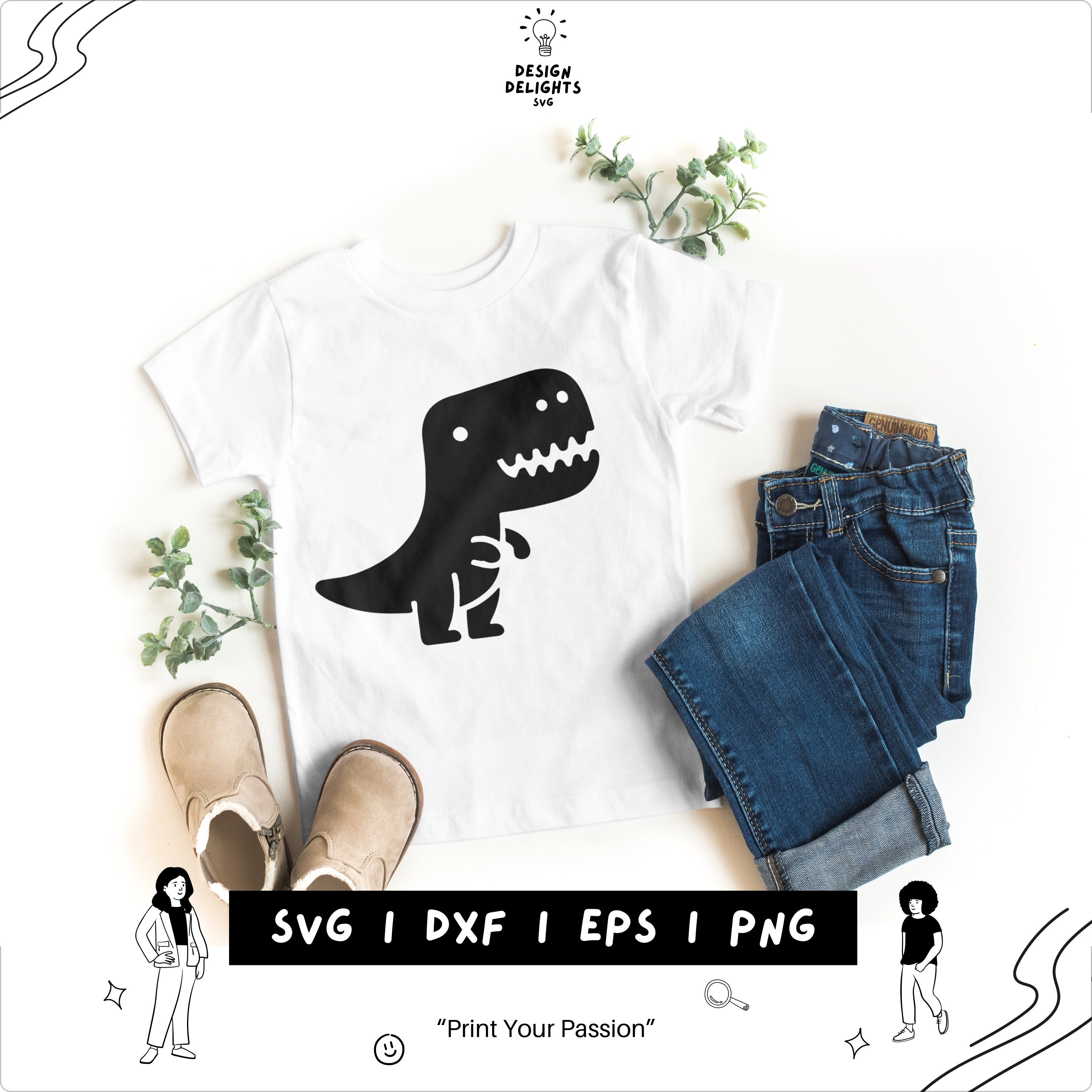 Cute Dinosaur Svg, Dinosaur Svg Bundle, Dinosaur Clipart, Dinosaur