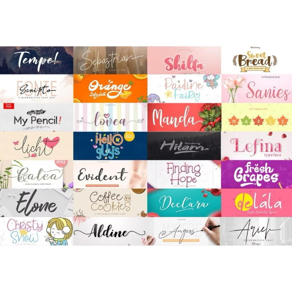 30,000 Ultimate Premium Font Collection Bundle - Etsy