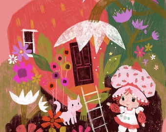 Strawberry Shortcake 8x10 signed print