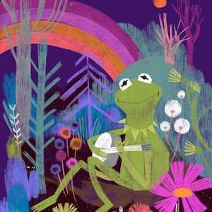 Kermit The Frog Rainbow Connection 8x10 signed print