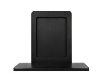 Svart 8x10 fotoram med hylla, väggdisplay