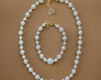 Perlen Halskette Set