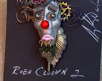 RoboClown 2 - Artificial Incompetence- a unique pin by Gregkevindelaney