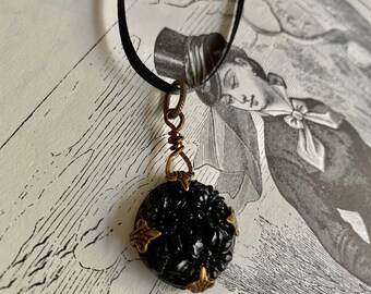 Flower Noir Victorian Goth Necklace