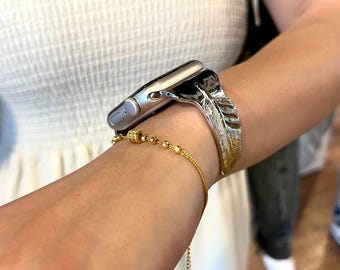 SOULITE Feather Gold Tip Apple Watch Bangle
