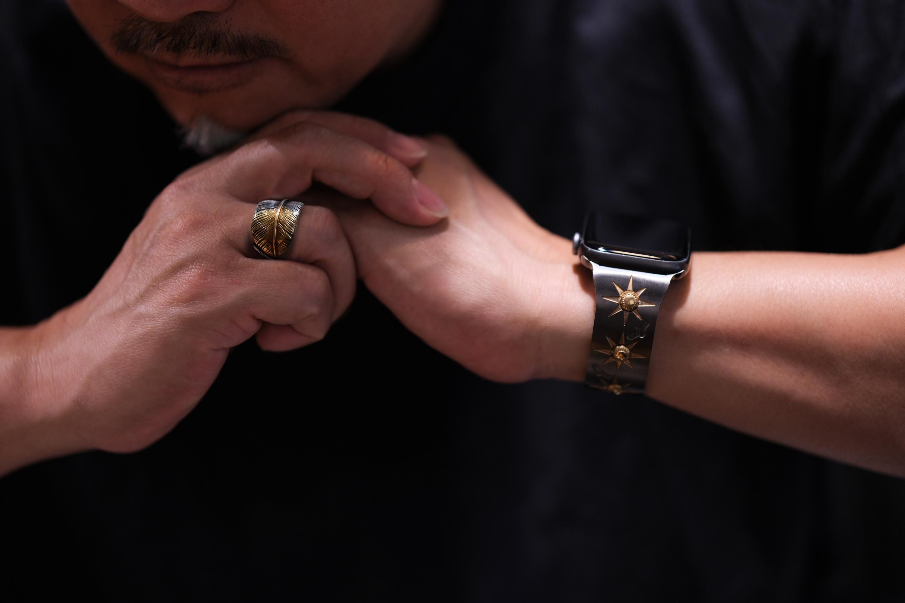 SOULITE Sun Eagle Black Apple Watch Bangle - Etsy