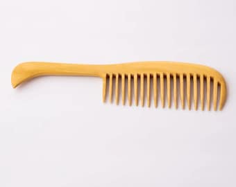 Handmade Boxwood Comb with Tail