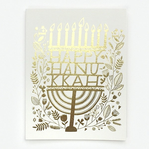 Hanukkah Candles - Greeting Card