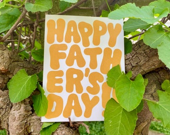 Happy Father's Day Greeting Card - Original Type Design