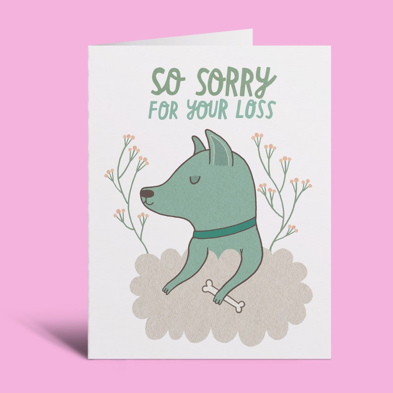 Dog Sympathy Greeting Card image 1