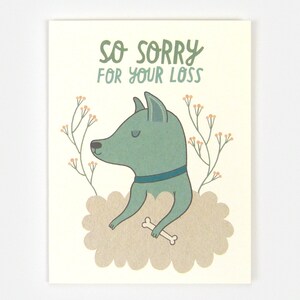 Dog Sympathy Greeting Card image 2