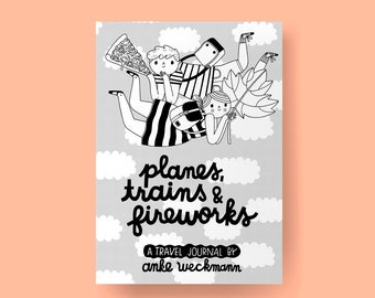 Travel Journal Zine, Toronto Niagara Adventures, Illustrated Comic