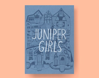 Juniper Girls - Zine | Illustration Zine, Art Zine, Girl Drawings, Ink Drawings, Cozy, Friendship, Girls, Girlfriends, Illustration, Art