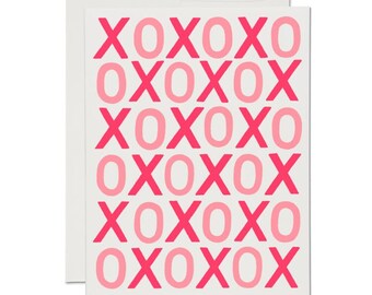 Kisses And Hugs - Greeting Card | Valentine's Day, Pink, Love, Kisses, Hugs, Engagement, Wedding, Anniversary, Lover, Sweetheart, Birthday