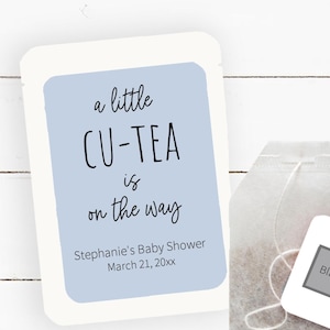 Baby Shower Tea Party Favor, A Little Cu-Tea is on the Way