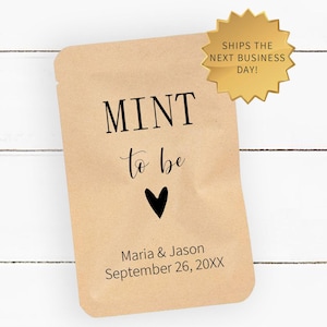 Mint to Be Life Saver Mint Favor, Personalized Bridal Shower Mint Favor, Minimalist Wedding Favor