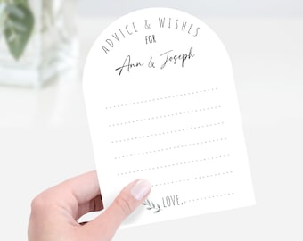 PRINTED Advice and Wish Cards, Advice Cards for New Parents, Mom to be, Personalized Baby Shower Advice Cards