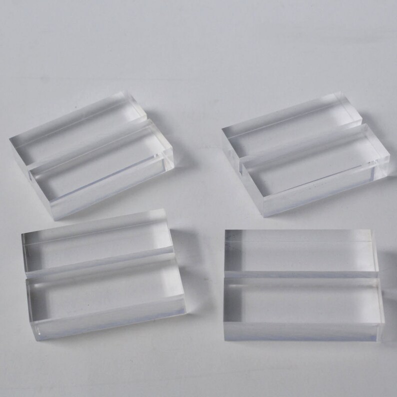 5 Acrylic Place Card Holders Wedding Table Number Holders Etsy