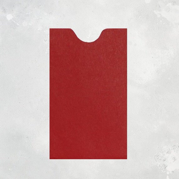 100 red mini envelopes notched edge gift certificate etsy