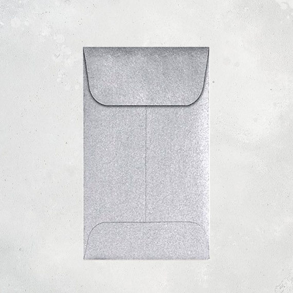 25 Mini Silver Envelopes Metallic Silver Coin Envelope e25 Etsy