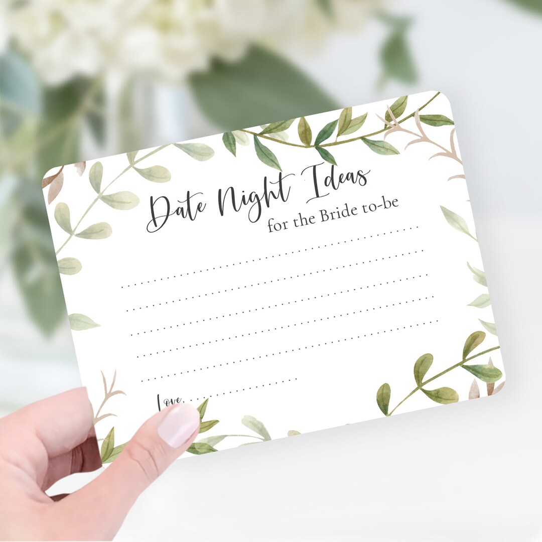 Personalized Date Night Idea Cards for the Newlyweds, Date Idea Cards ...
