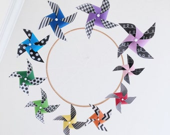 Rainbow Baby Pinwheel Crib Mobile Designed for Baby's Point of View