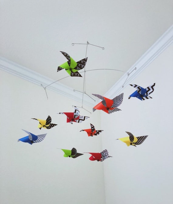 colorful crib mobile