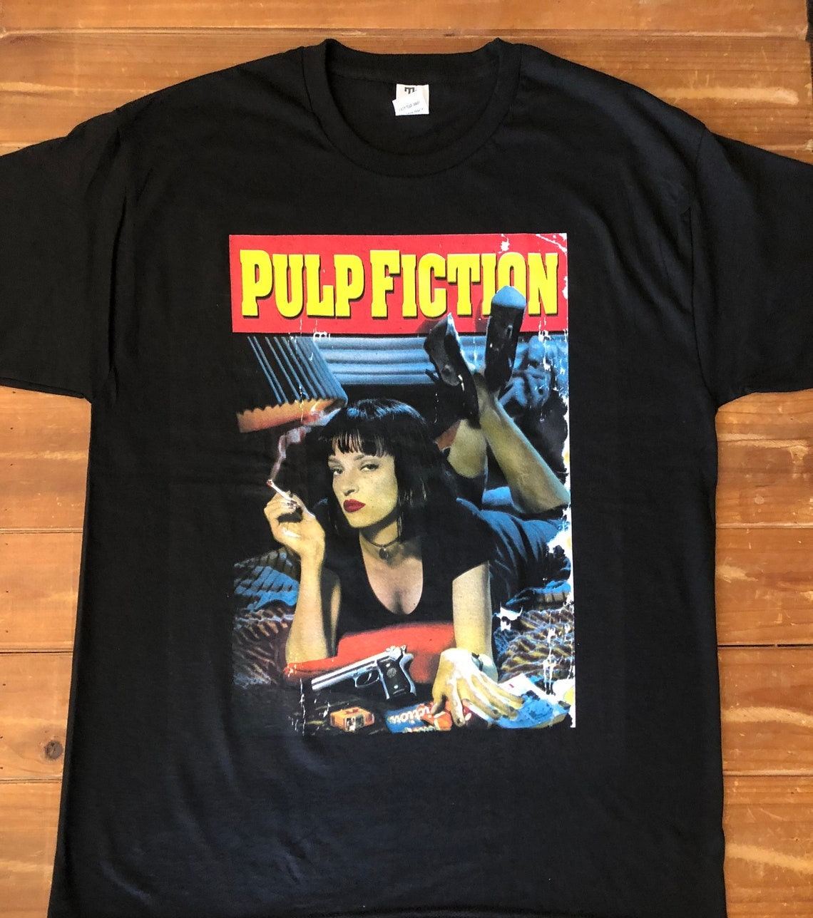 Pulp Fiction Poster Mia Wallace By Quentin Tarantino  Gift Tee for Men Women Unisex T-Shirt