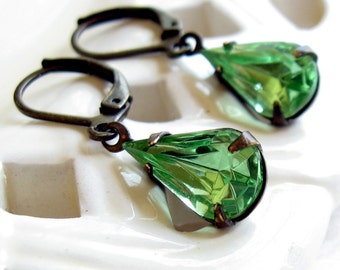 Parure Orecchini Art Decò Ametista Verde (prasiolite) - 925 - Foto 14