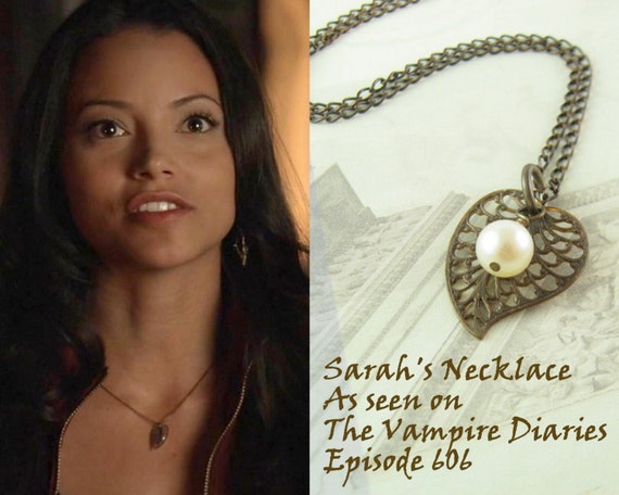 The Vampire Diaries Elena Pendant Necklace Retro Jewelry 925 Sterling  Sliver 17