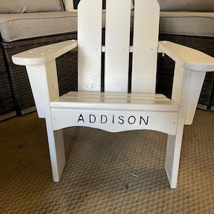 Painted Child Adirondack Chair - with Personalization