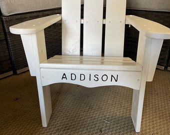 Painted Child Adirondack Chair - with Personalization