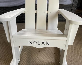 Painted Child Adirondack Rocking Chair - with Personalization