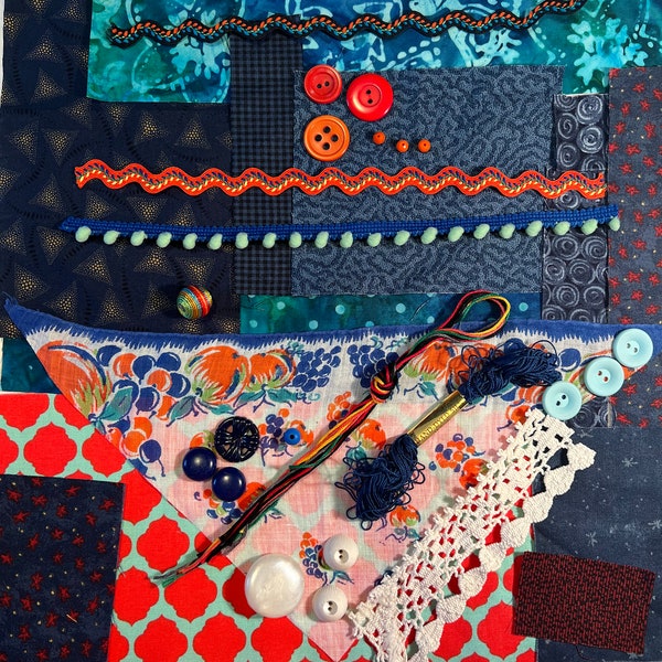 Slow Stitch Kit Beginner Etsy